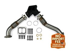 SPOOLOGIC 304SS Bellowed Exhaust Up-Pipes Kit For 94-97 7.3L Powerstroke picture