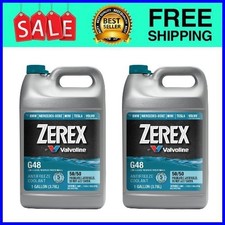 Zerex G48 50/50 Antifreeze Coolant 1 Gal 2-Pack Ships from USA picture
