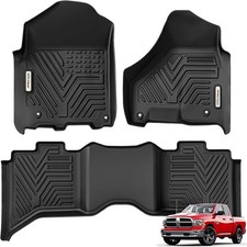 Heavy-Duty TPE Floor Mats Compatible with Ram 1500/2500/3500 Crew Cab 2013–2018, picture