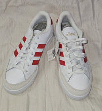 adidas Grand Court SE Men’s Low Top Lace Up Leather Sneakers White/Red FY8169 picture