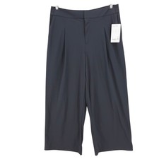 NWT ATHLETA The Pinnacle Trouser Pant Wide Leg High Rise Dark Gray Size 16 picture