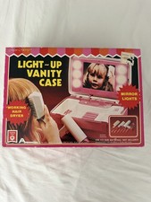 🩷Miss Merry VTG (1981)  LIGHT-UP VANITY case W/ Accessories- Complete Set  picture