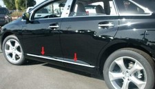 fit:2009-2017 Toyota Venza Flat Body Side Trim Molding 4Pc Stainless Accent picture