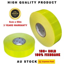 3M Reflective Tape Hi Vis Fluorescent yellow 4083 Class 1 5cm x 50m Safety Tape picture