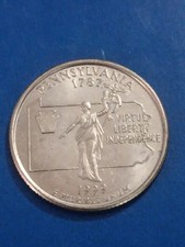 1999-D 25C Pennsylvania 50 States Quarter ● #260921 picture