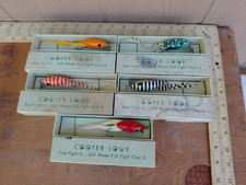 5 Rare Vintage Cooper's Cooper Loor -  Lures, Floaters, With Box Chicago picture