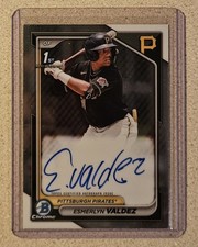 Esmerlyn Valdez 2024 Bowman Chrome SP On-Card 1st Autograph RC - Pirates 🔥 picture