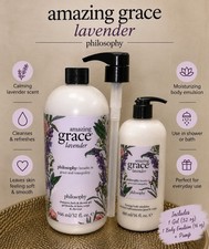 Philosophy Amazing Grace Lavender 32 oz Shower Gel + 16 oz Firming Emulsion picture