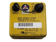 Vintage Bendix Model 906 Dosimeter Charger Civil Defense Yellow picture