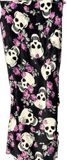 Betseyville Betsey Johnson Skull Floral Plush Blanket Halloween NEW picture