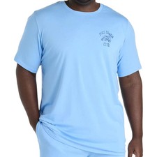 Polo Ralph Lauren Men's SZ XL-tall Beach Club Logo Lounge T Shirt Blue picture