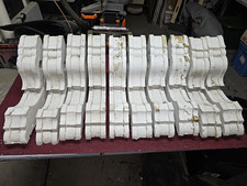 8 Each White Painted Wood Decorative Architectural Corbels/Brackets Salvage picture