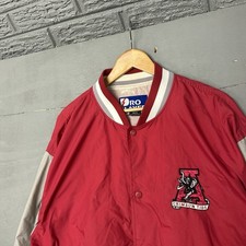 VTG ALABAMA NYLON BOMBER JACKET 1992 NATIONAL CHAMPIONSHIP LINED - XL - WEST ARK picture