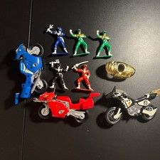 Vintage 1993-94 Mighty Morphin Power Rangers Bandai Figures Motorcycle Lot picture