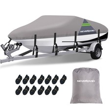 20ft 21ft 22ft Waterproof Boat Cover Heavy Duty Trailerable for V-Hull Runabouts picture