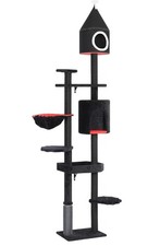 88'' H Tall Gothic Cat Tree, Cat Condo, Cat Tower picture