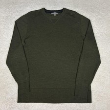 Smartwool Sweater Mens Large Green Merino Wool Kiva Ridge Crewneck Pullover picture