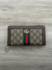 Gucci Ophidia zip around wallet in brown picture