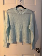 NWT Madewell Pullover Sweater Size M Mint Green Knit picture