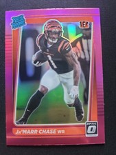 2021 Panini Donruss Optic - Rated Rookie Ja'Marr Chase #207 Pink Prizm (RC) picture