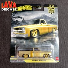 CUSTOM HOT WHEELS 2026 CHASE 83 CHEVY SILVERADO GOLD CAR CULTURE BY LAVA DIECAST picture