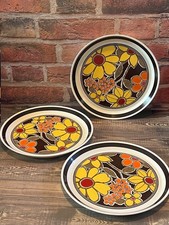 Vintage Mikasa Studio Kraft Esperanza 7919 Dinner Plates Set of 3 Japan 70s picture