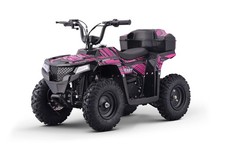 Kids Girls Pink Gas Powered Ride-On ATV Quad – 4 Wheeler Toy Vehicle Outdoor picture