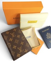Passport holder Louis Vuitton Mono Wallet/Organizer Brown Leather M64502 Unisex  picture