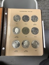 COMPLETE EISENHOWER IKE SILVER DOLLAR GEM BU PROOF SET 32 COINS 1971 - 1978 PDSS picture