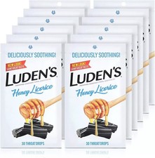 12 Pack Luden's Honey Licorice Throat Drops 30 Ct Total ( 360 Ct ) Fast Shipping picture