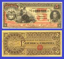 Colombia  5  peso  1895 - Copy  picture