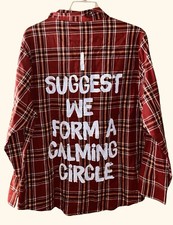 NWT Cakeworthy Disney Hocus Pocus Flannel Shirt Rust Plaid 2XL Mary picture