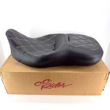 C.C. Rider 09-25 Harley Touring 2-Up Gel Seat Lattice Diamond Stitched SC52 picture
