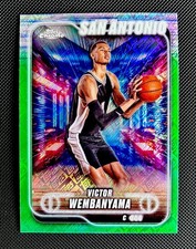 Topps 2024-25 Topps Chrome Victor Wembanyama Spurs #193 Green Refractor RC picture