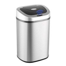 Nine Stars Automatic Trash Can, 21 Gallon Stainless Steel, Motion Sensor picture