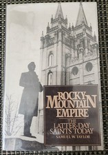 Rocky Mountain Empire SIGNED Samuel W Taylor 1978 1st Printing Mormon LDS HC DJ picture