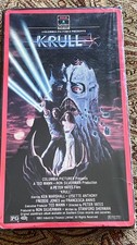 KRULL VHS 1984 RCA COLUMBIA PICTURES HOME VIDEO Red Border Sci Fi Movie Tested picture