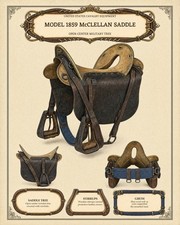 U S Model 1859 Mcclellan Saddle Civil War Art/269593299 picture