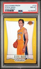 2012-13 Panini Prizm - Steve Nash #113 Gold Prizm /10 PSA 8 Color Match Lakers picture