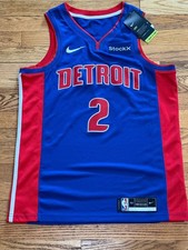 Cade Cunningham Detroit Pistons Nike NBA Icon Swingman Jersey Men's 44 M NWT picture