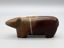 Vintage Nutria Travertine Zuni Mountain Lion Fetish, Possibly Leo Poblano picture