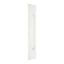 White Self-Stick Sliding Door Pulls 7 Inch Rectangle Flush Pull picture