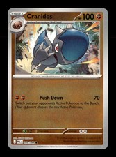 Cranidos 044/084 Common Pitch Black Pokemon Reverse Holo Near Mint picture