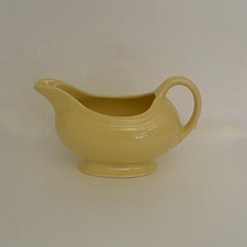 FIESTA Homer Laughlin Sunflower Yellow Gravy Sauceboat Fiestaware Retired Solid picture