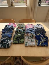 Go Barefoot Hawaiin Shirt LOT of 13 shirts mostly NEW picture