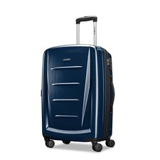 Samsonite Winfield 2 Hardside Luggage Navy Checked Medium 24 Inch U6 picture