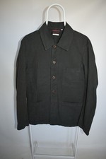 Vetra France Workwear Chore Jacket Organic Cotton Khaki Green Mens Size 42 / S picture