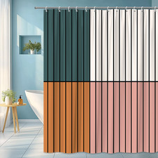 Modern Multicolor Shower Curtain for Stylish Bathrooms picture