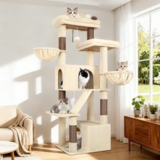 69-inch Large Cat Tower for Indoor Adult Cats 20 lbs Heavy Duty Cat Tree picture