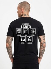 (On BACK) I Support LGBTQ Shirt, Pride Month T-Shirt picture